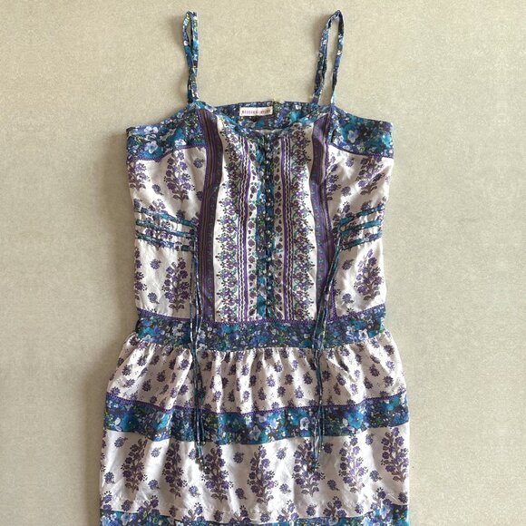 RARE Rebecca Taylor Floral SS 2009 Silk Dress ASO Mitchie Torres (Demi Lovato) - Picture 5 of 10